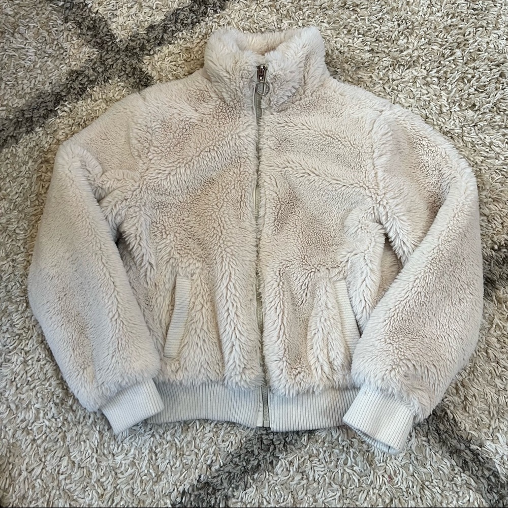 Girls Plush Fuzzy Jacket